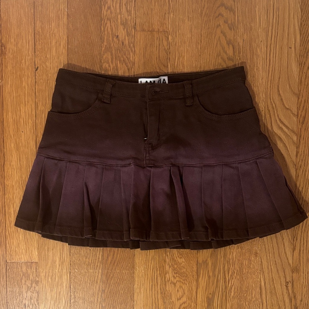 I.AM.GIA Chocolate Neavah Mini Skirt